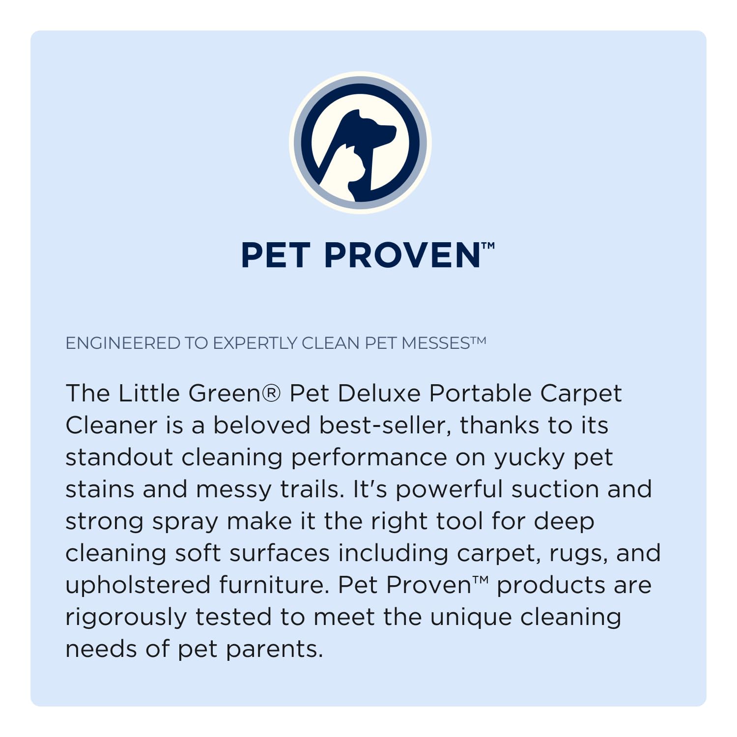 Little Green Pet Deluxe Portable Carpet Cleaner