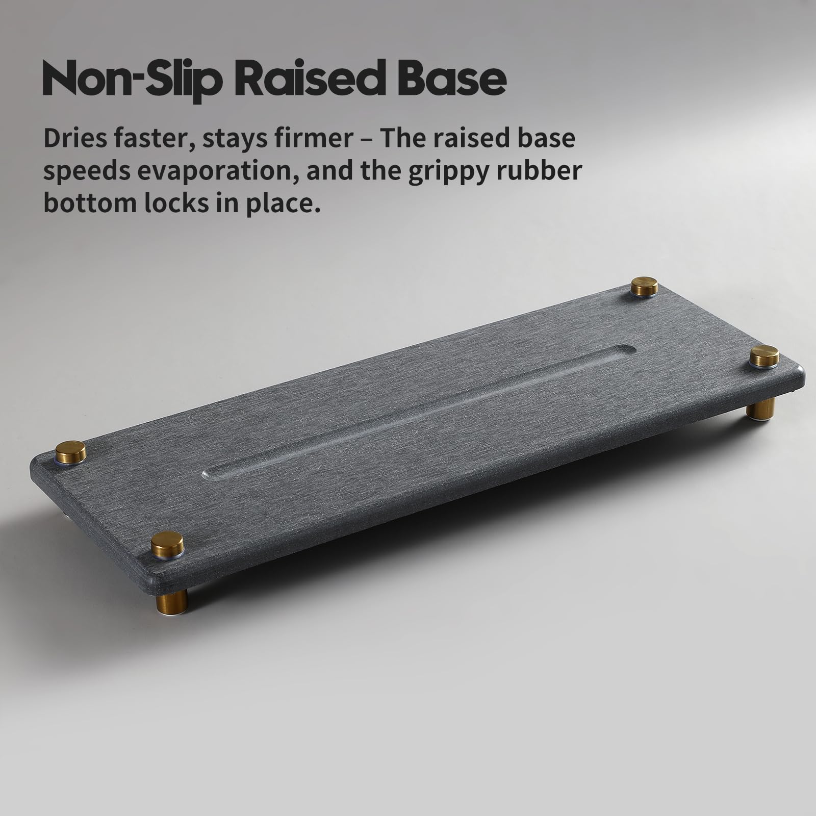 Kitchen Sink Caddy Water Absorbing Stone Drying Tray
