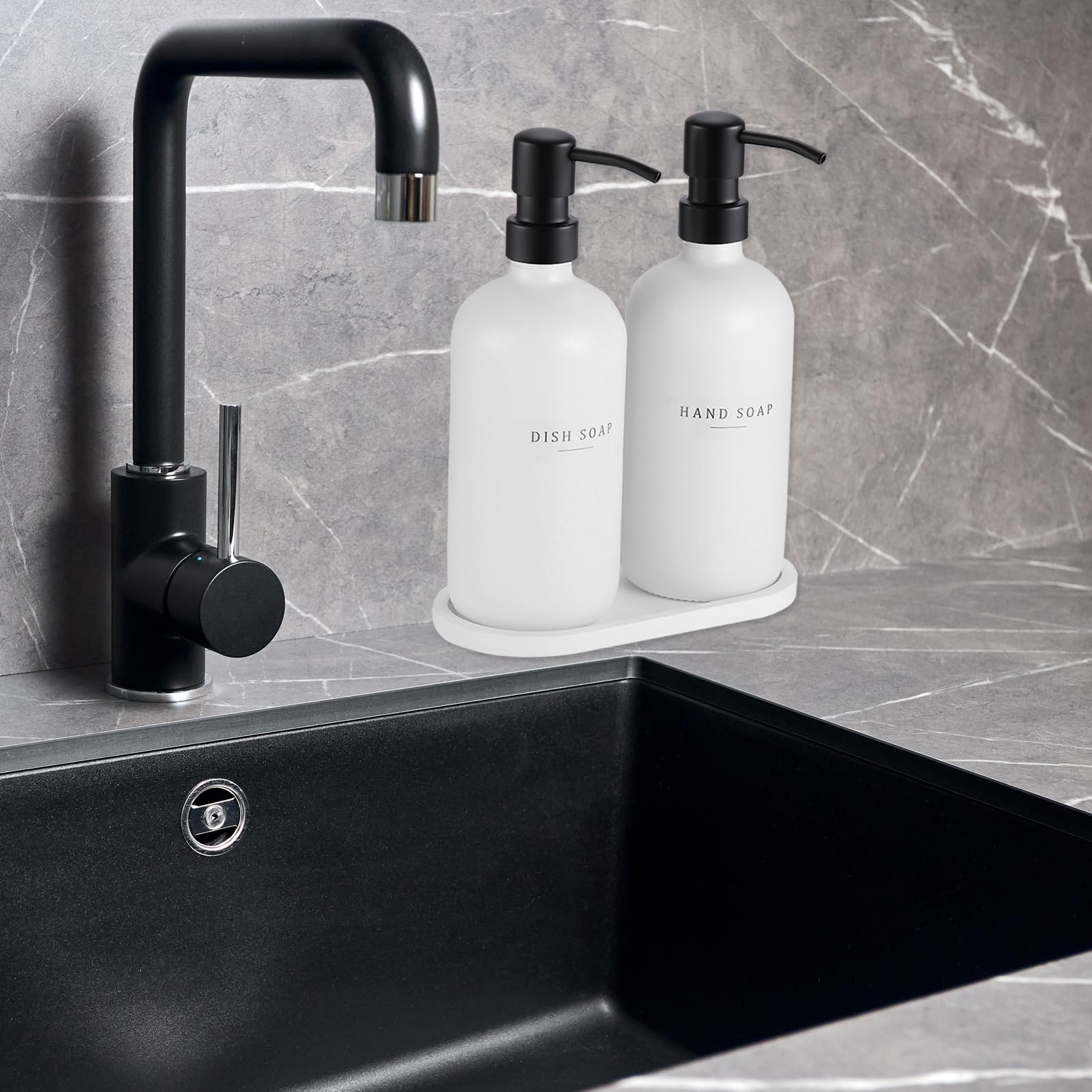 Glass Soap Dispenser (2 Count)