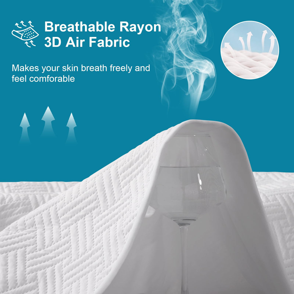 Waterproof Full Size Mattress Protector with Deep Pockets
