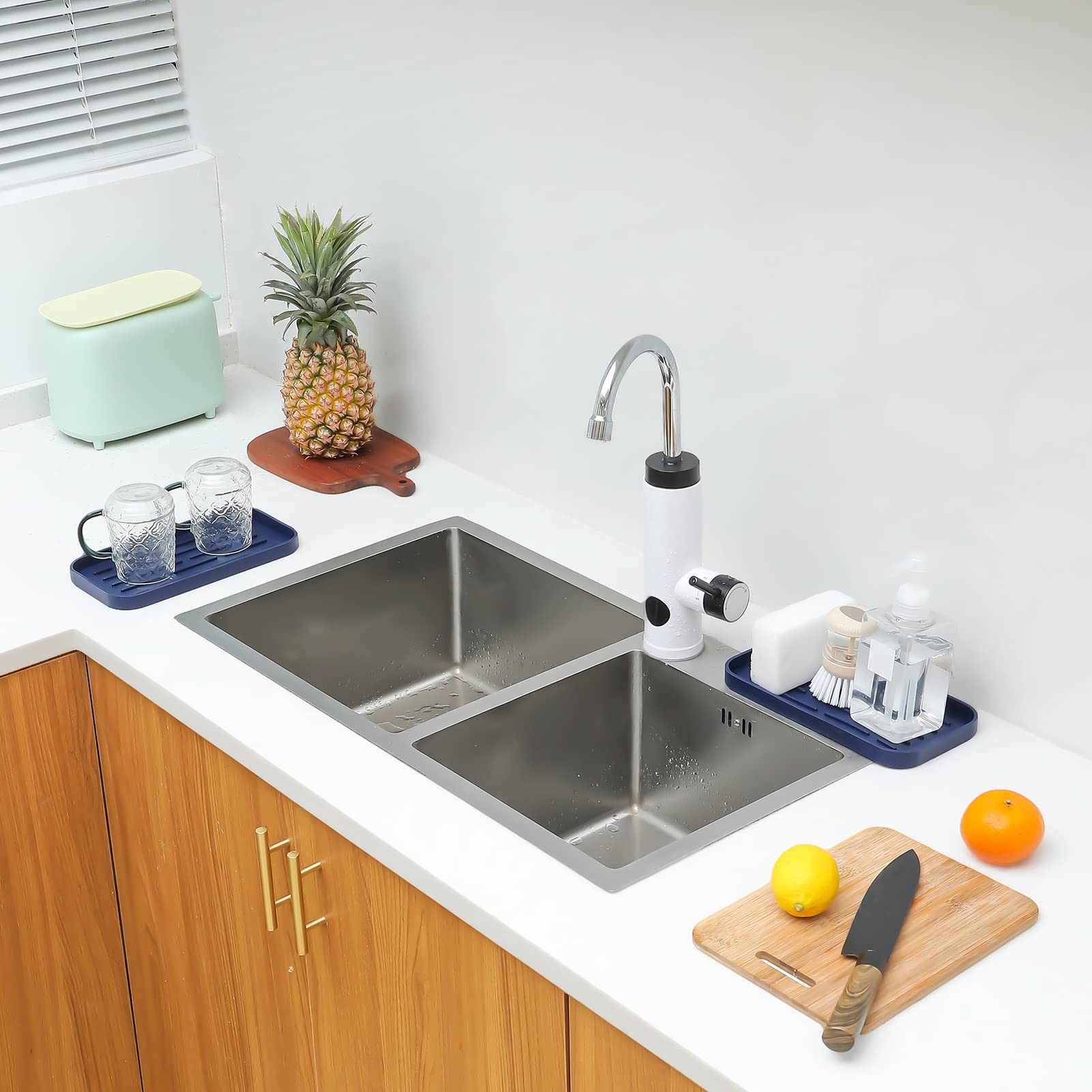 Silicone Kitchen Sink Organizer Tray for Multiple Usage