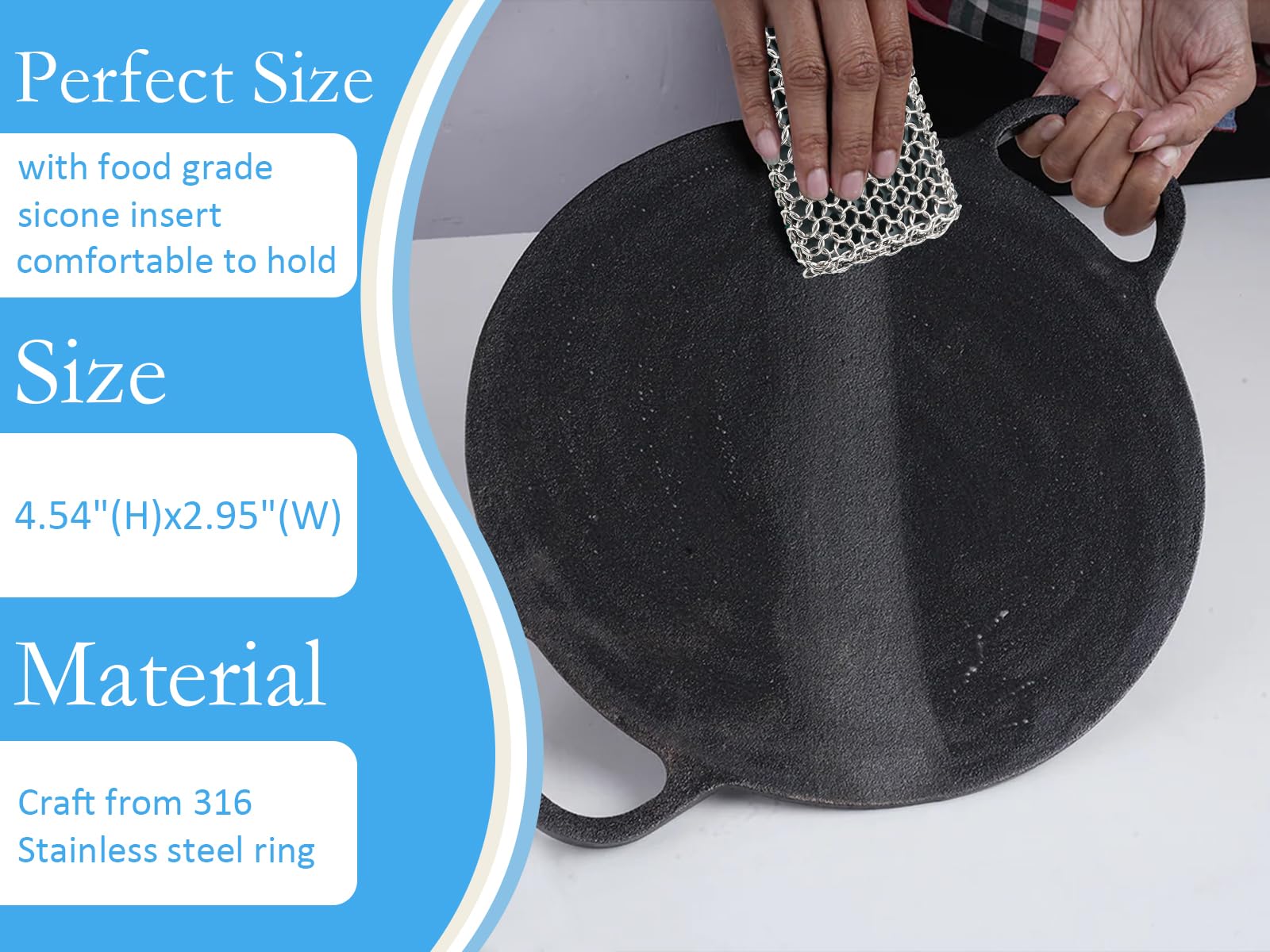 316L Cast Iron Scrubber Cleaner (4.762 Ounce)