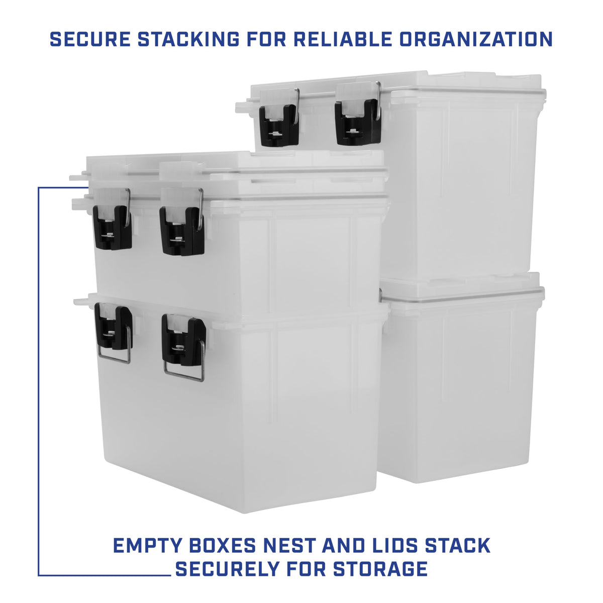 12763 XL Transparent Storage Bins With Lids