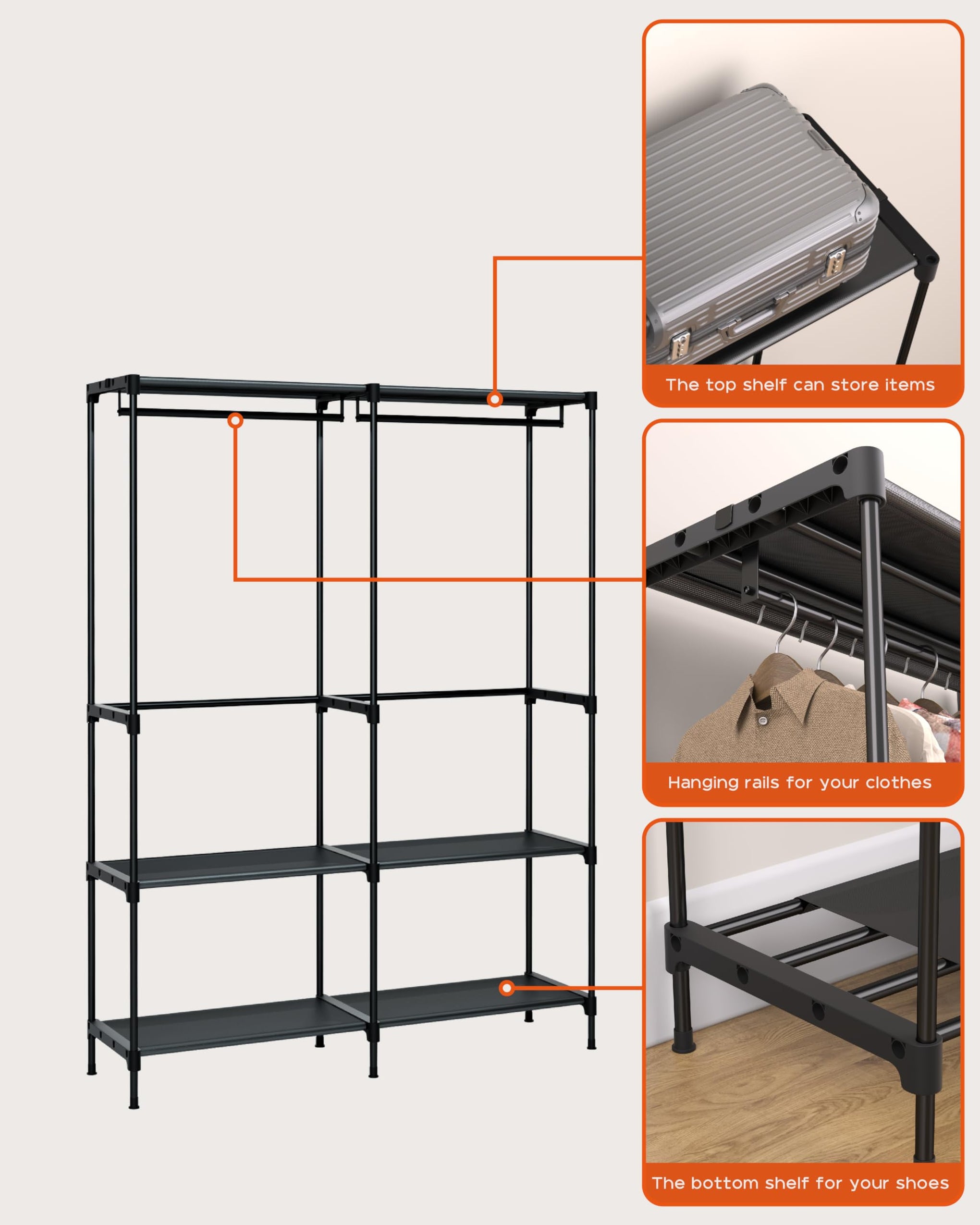 Clothes Rack Portable Closet