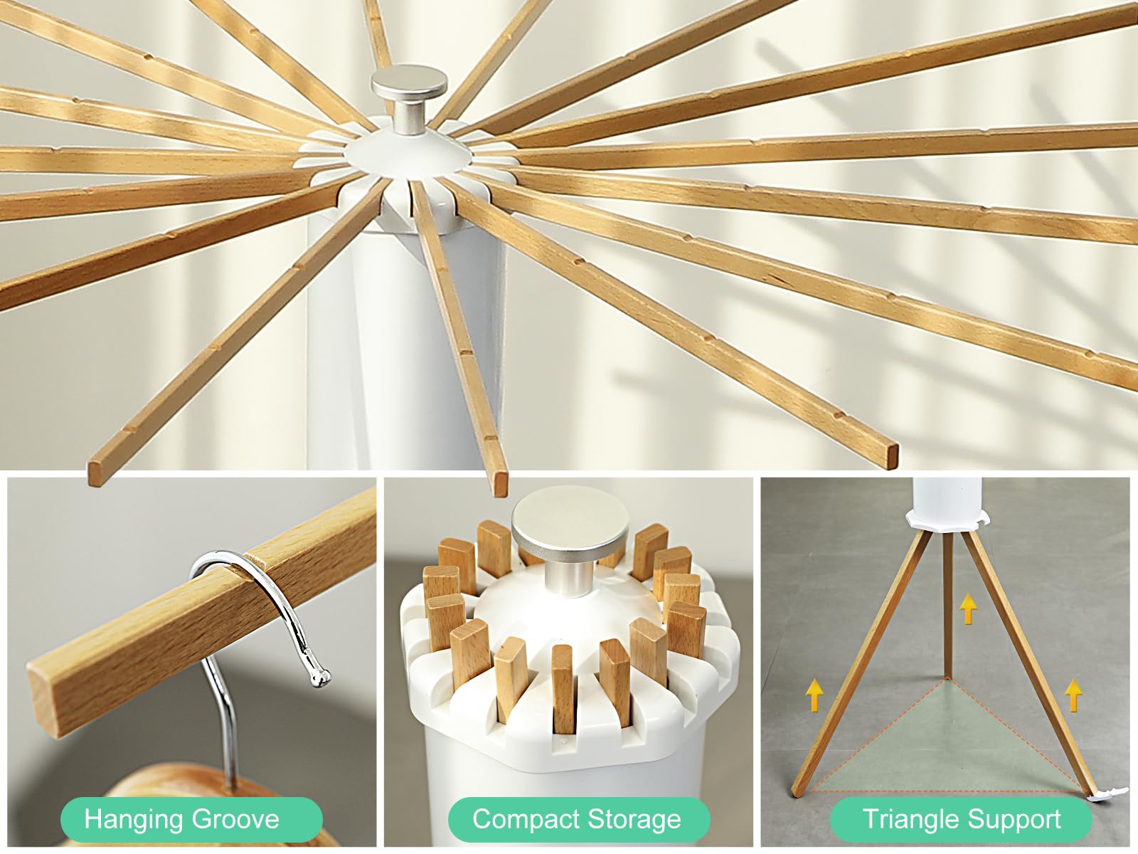 Cylinder Tripod Clothes Drying Rack