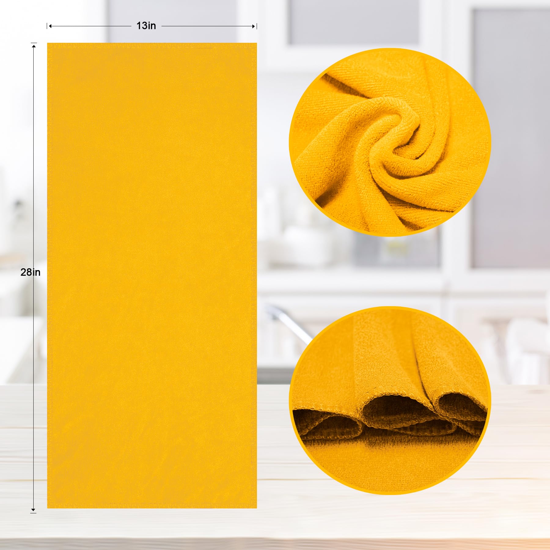 Microfiber Kitchen Dish Towels for Washing Dishes 8 Pack
