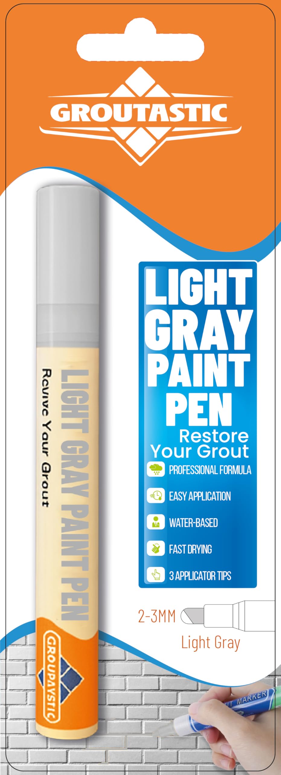Grout Pen Light Gray