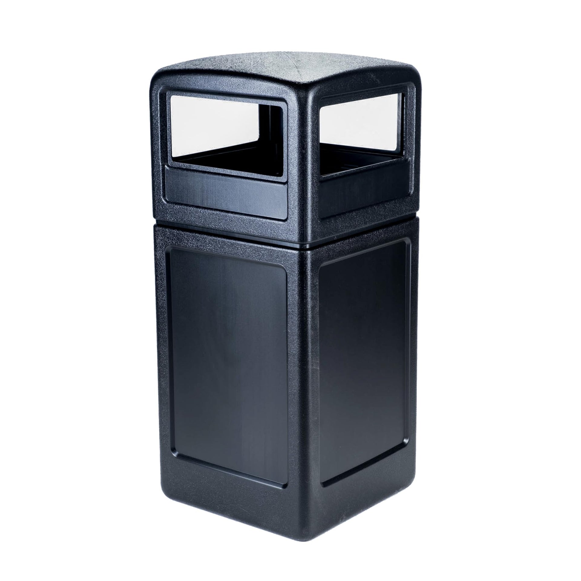 73290199 PolyTec 42 Gallon Square Waste Container with Dome Lid Color