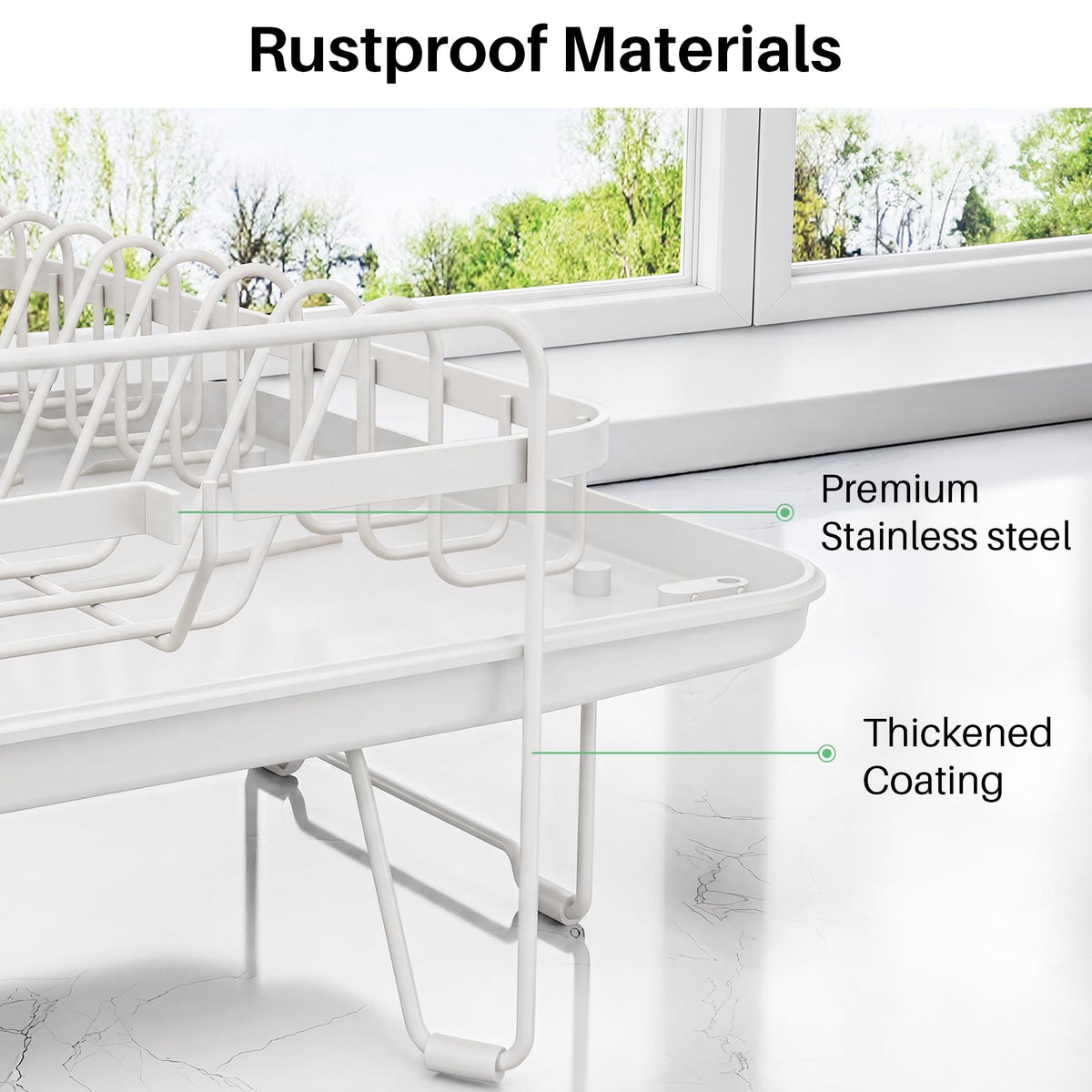 Large Dish Drying Rack for Kitchen Counter