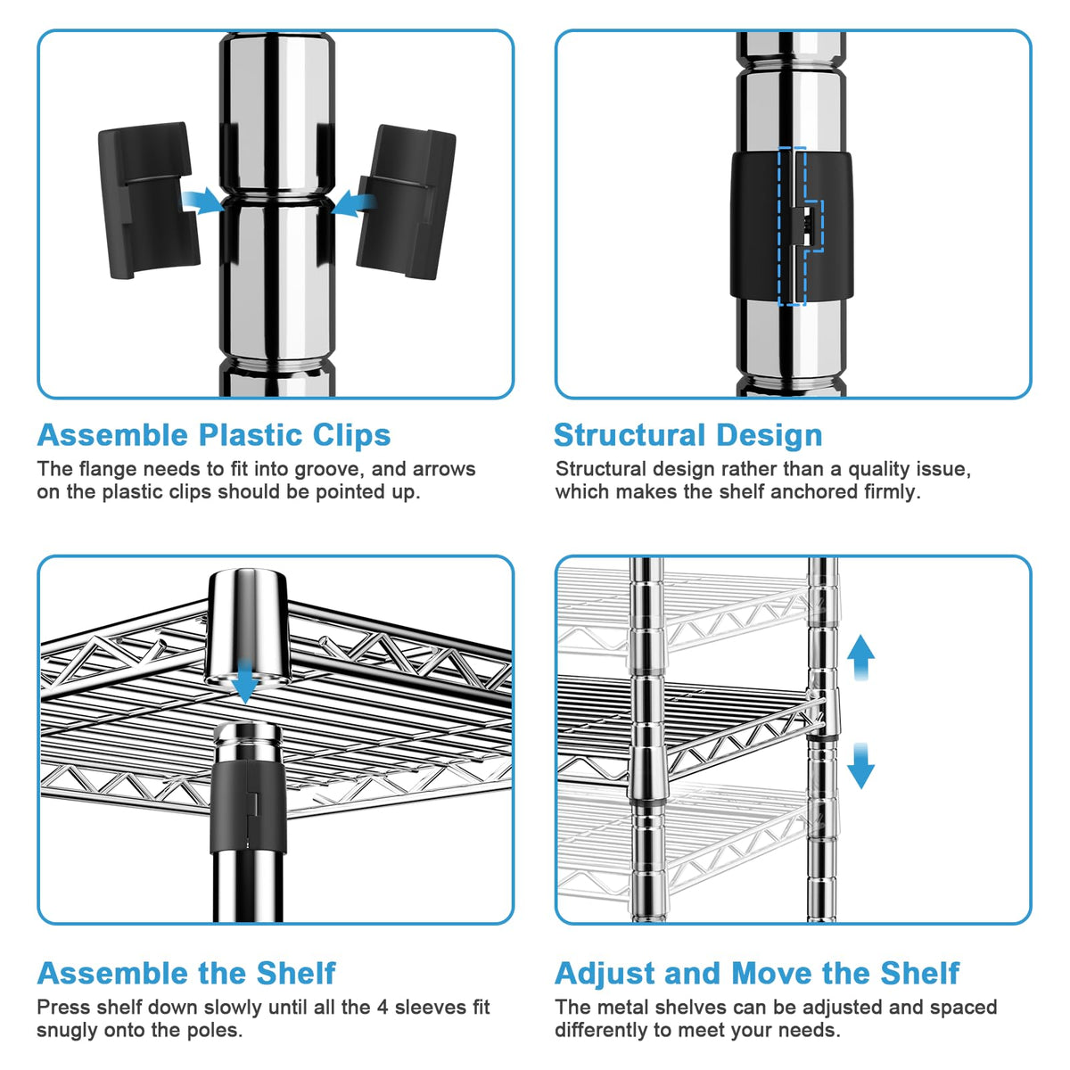 E1 Heavy Duty Closet Garment Rack