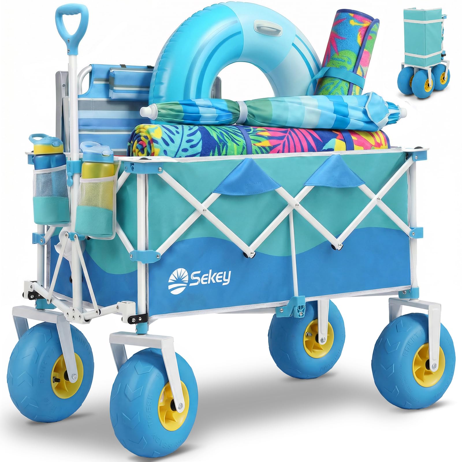 Heavy Duty Beach Wagon with 9" Big Sand