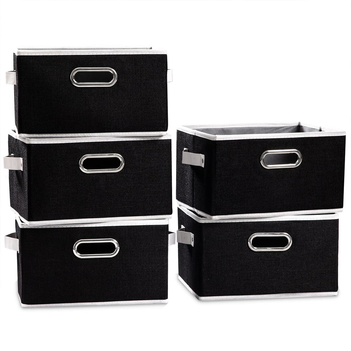 Fodable Storage Baskets for Closet [5 (5 Count)