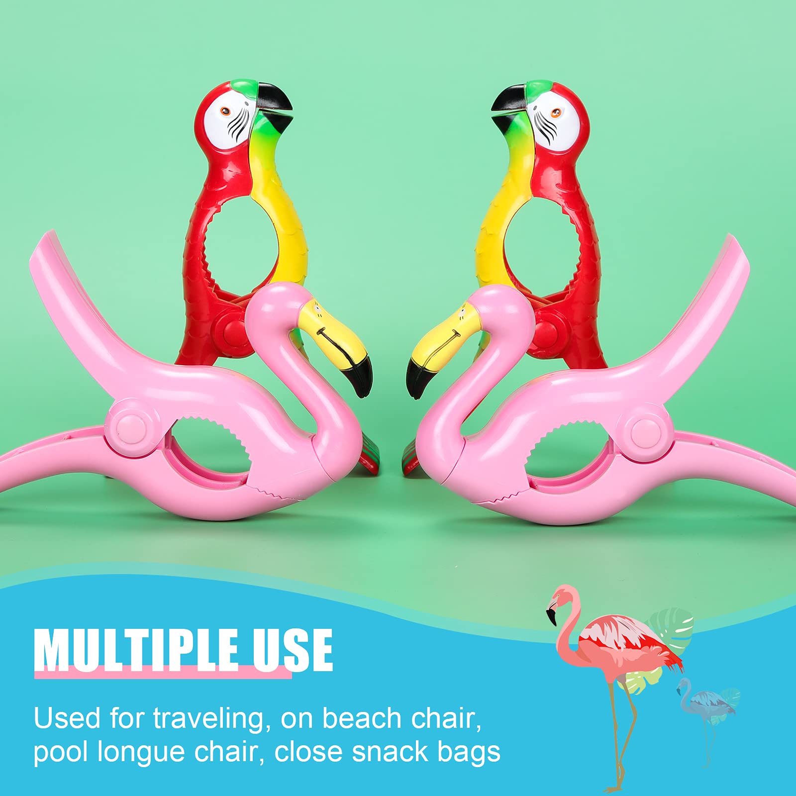 4 Pcs Beach Towel Clips (4 Count)