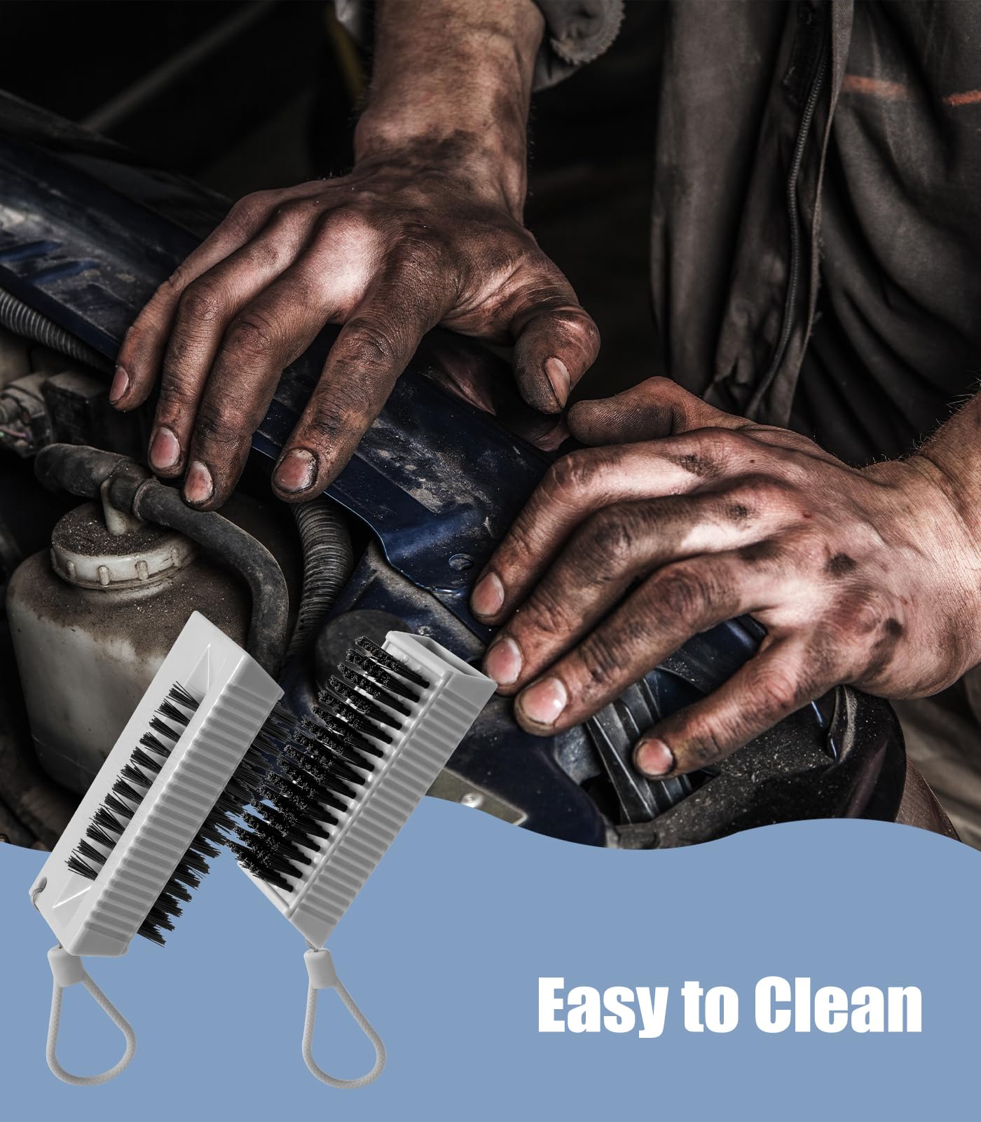 Nail Brush for Cleaning Fingernails (2 Count)