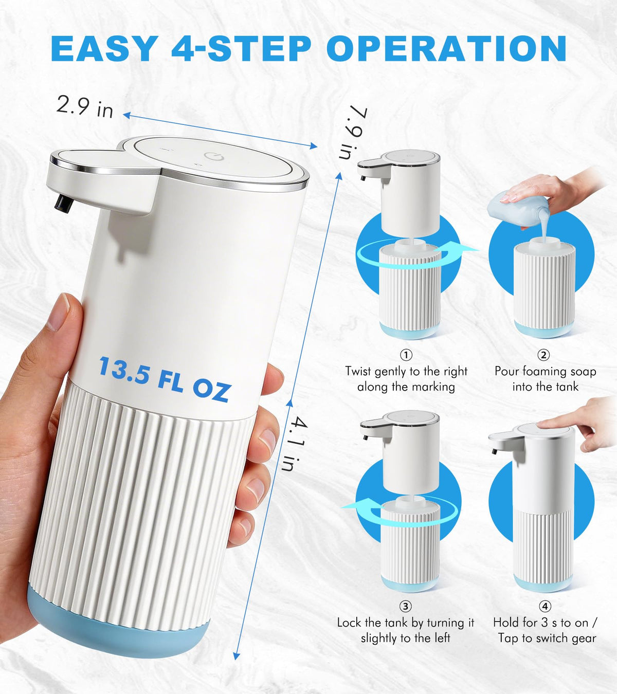 Automatic Foaming Soap Dispenser (2 Count)