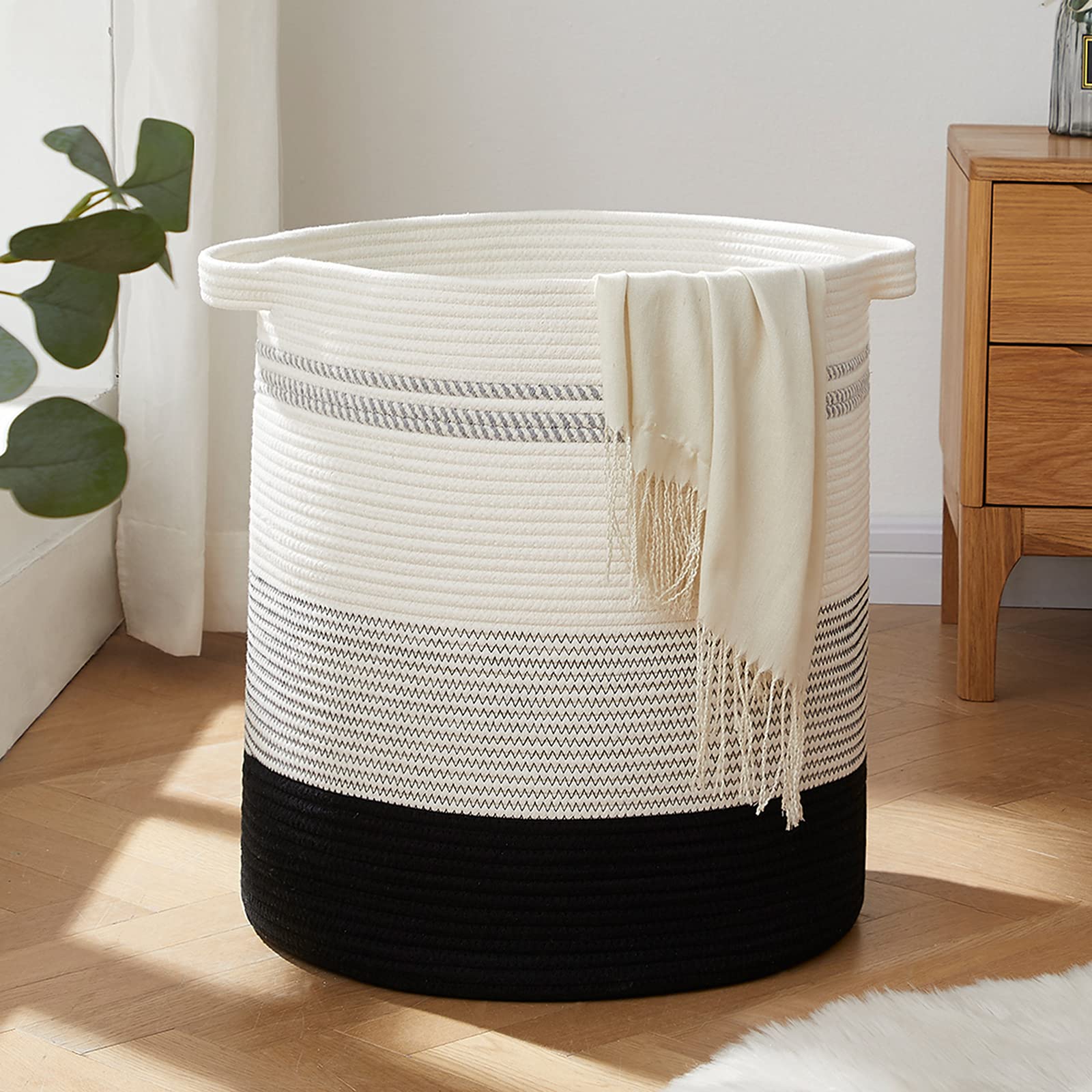 80L Laundry Basket Laundry Hamper Nursery Hamper Gradient Dark