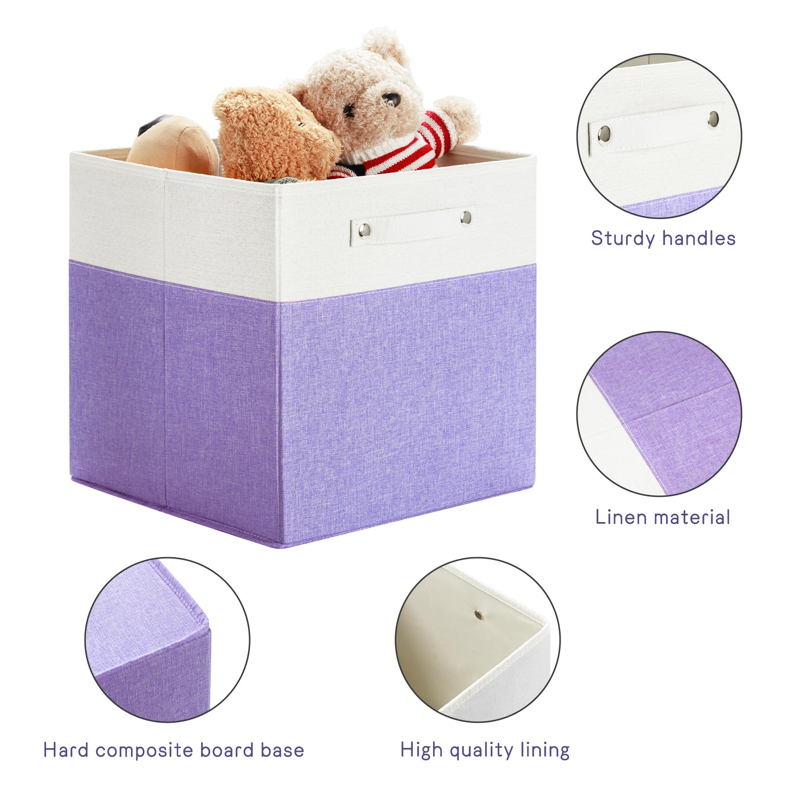 13x13x13 Storage Cube Bins 4 Pack