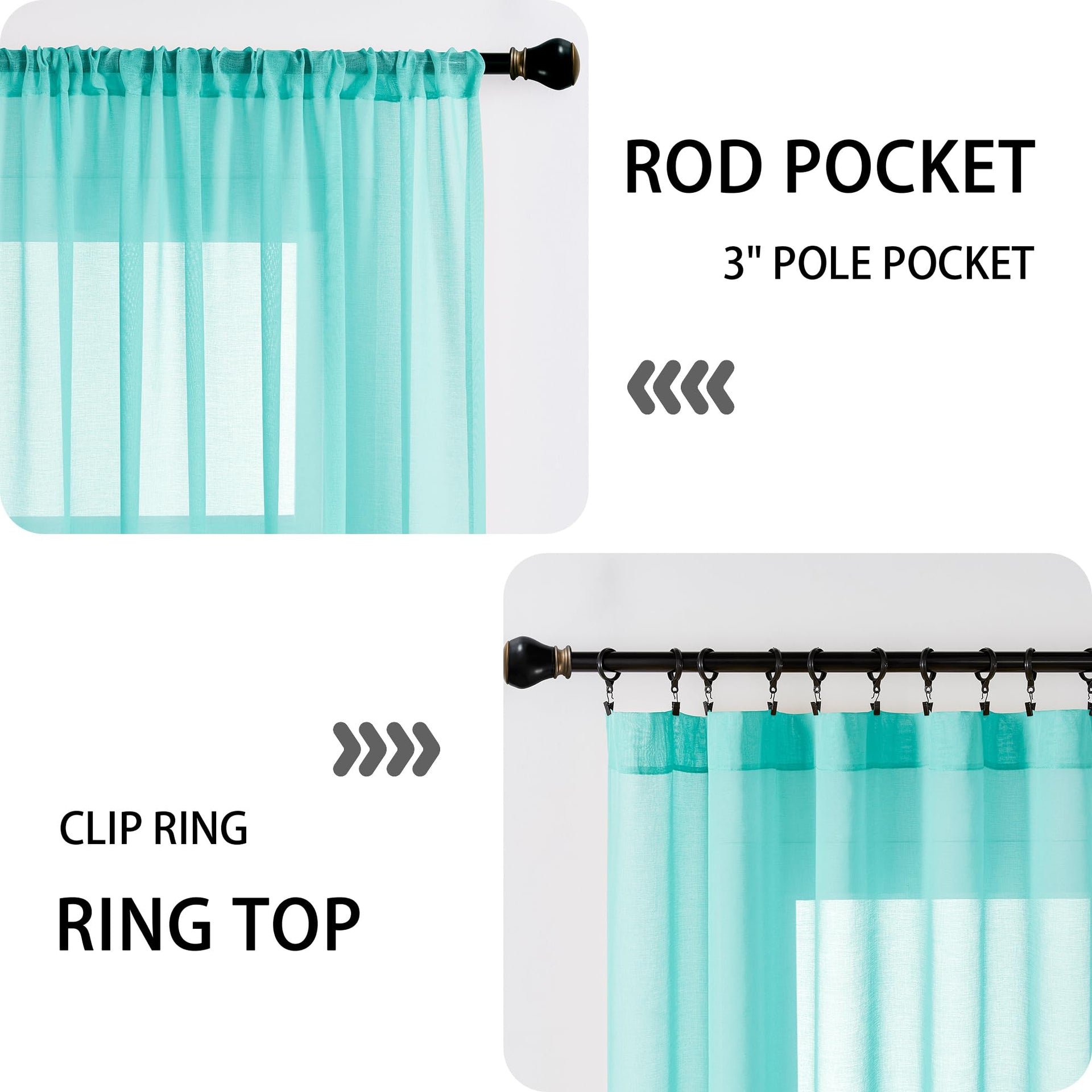 Sheer Door Curtains Closet Linen Textured Curtains Sheer Doorway Light Filtering Voile French Doors Rod Pocket Curtain Patio Glass Door