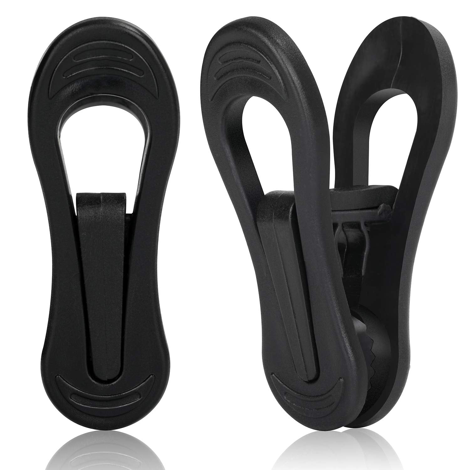 Black Plastic Hanger Clips (24 Count)