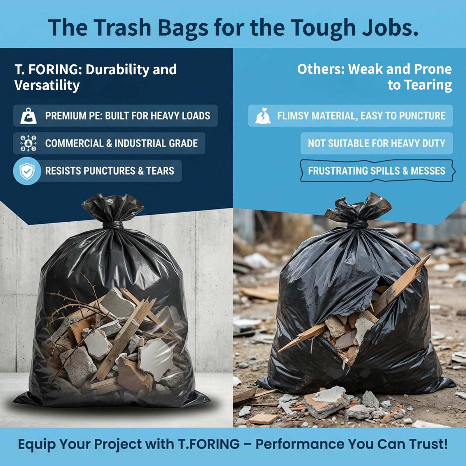 20 25 Gallon Trash Bags Unscented (120 Count)
