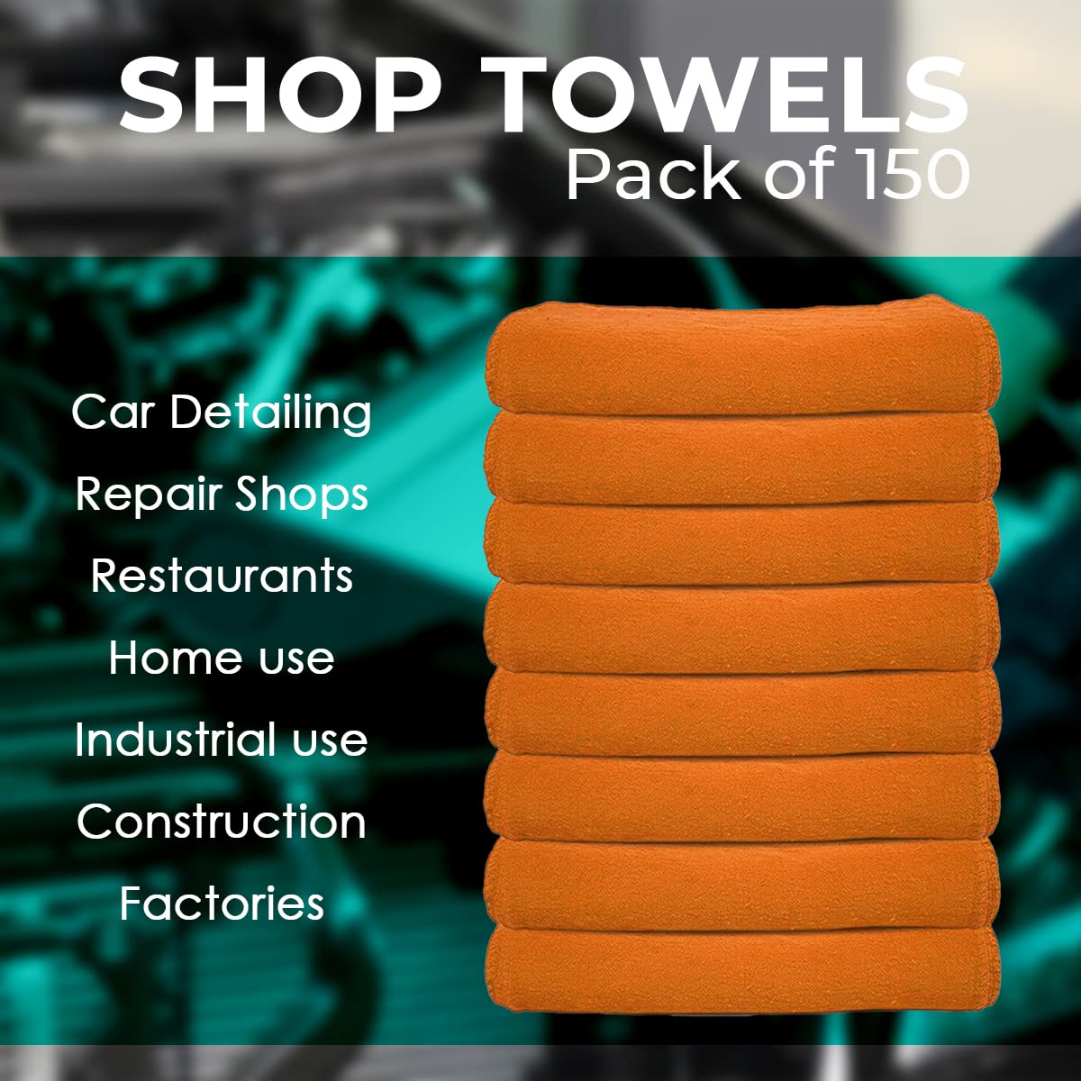 Cotton Shop Rags (150 Count)