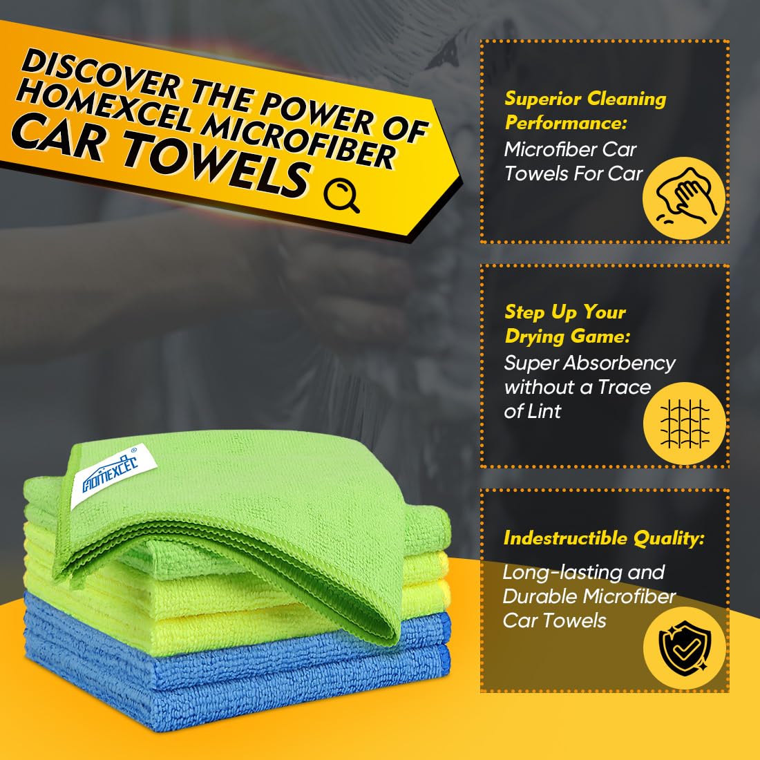 Microfiber Cleaning Cloth 6 Pack (6 Count)