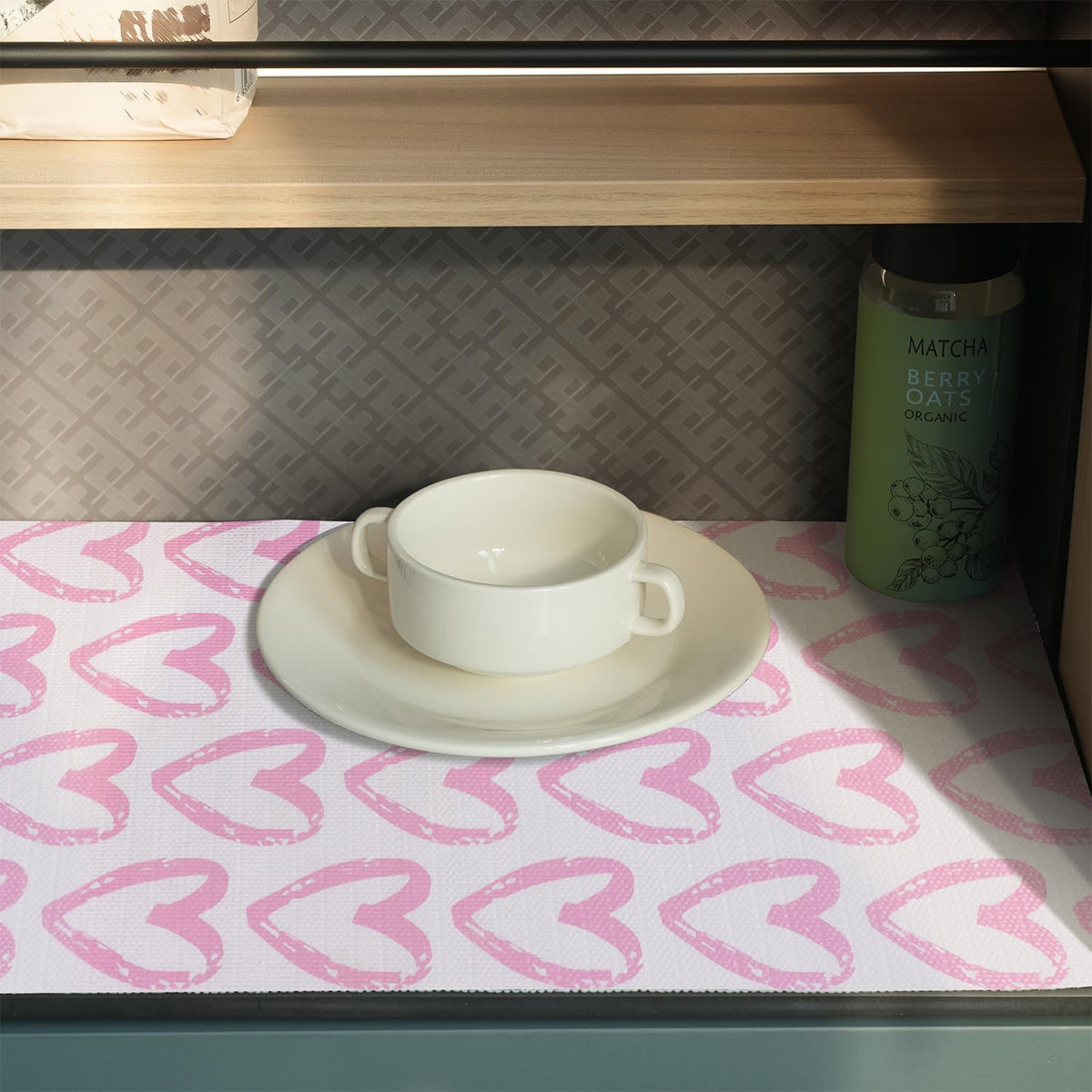 Pink Heart Drawer Liner for Cabinets Non (1417.2 sq in)
