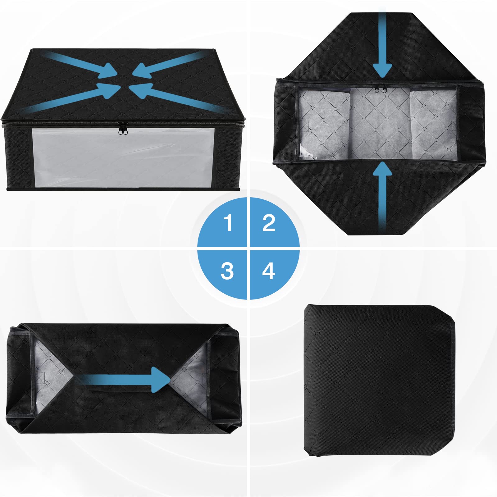10 Pack Clothes Organizer Storage Bags (10 Count)