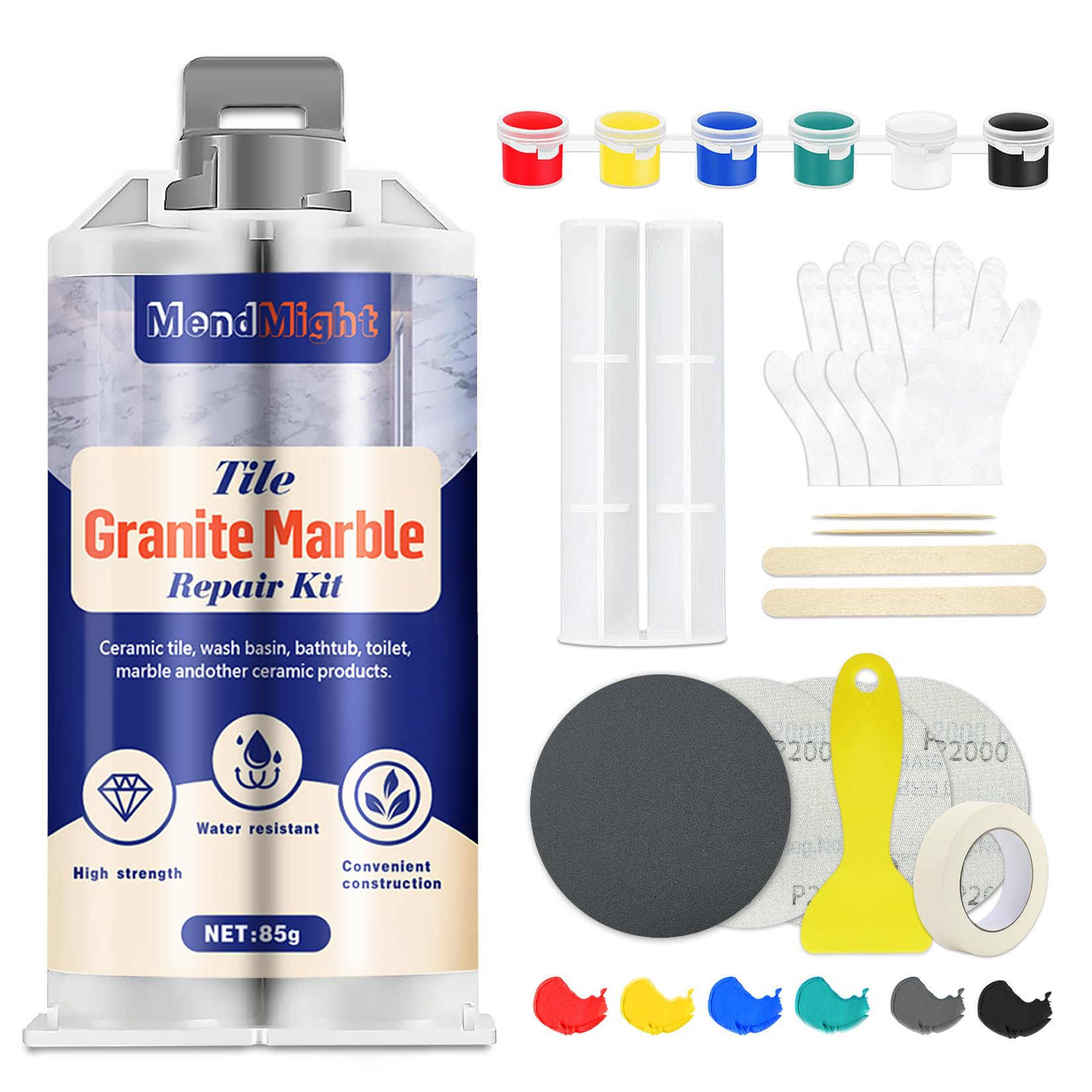 Quartz Countertop Repair Kit Color Match (2.9983 Ounce)