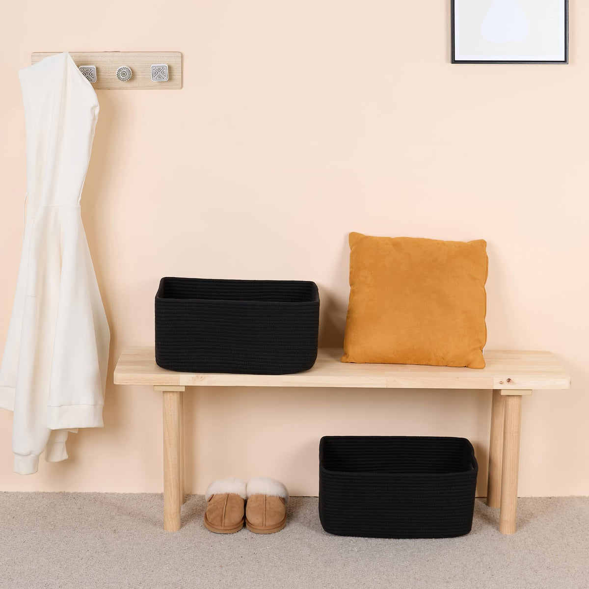 Large Storage Baskets for Organizing (4 Count)