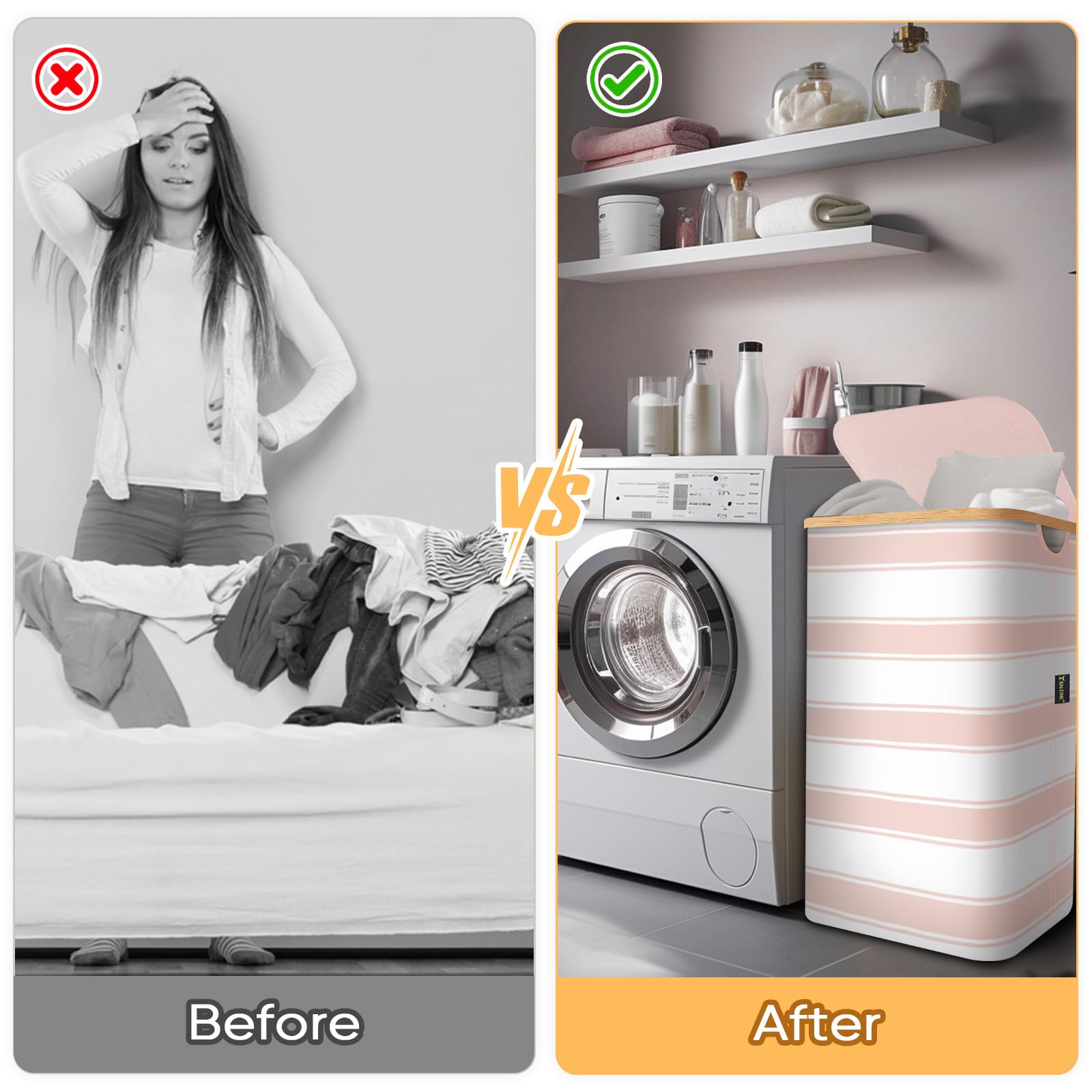 Laundry Hamper with Lid