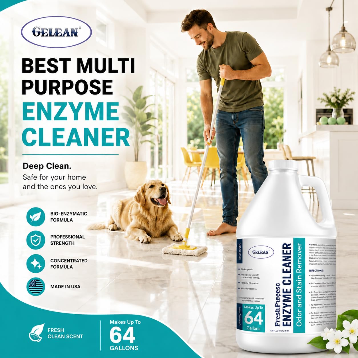 Multi Purpose Probiotic Enzyme Cleaner (128 Fl Oz)