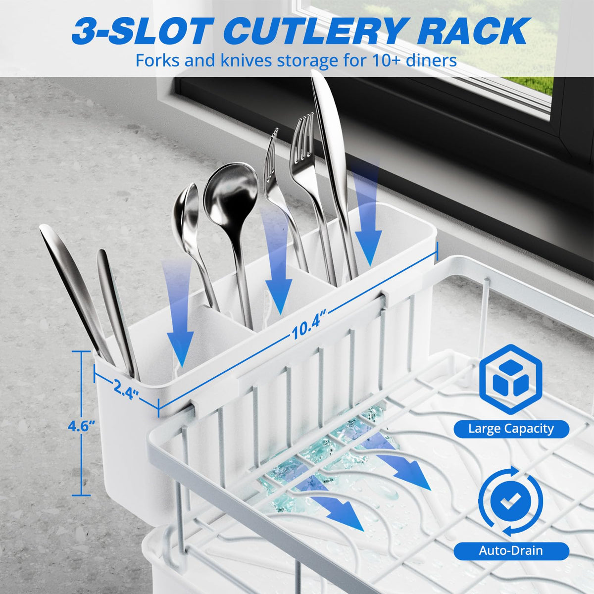 2 Tier Dish Drying Rack