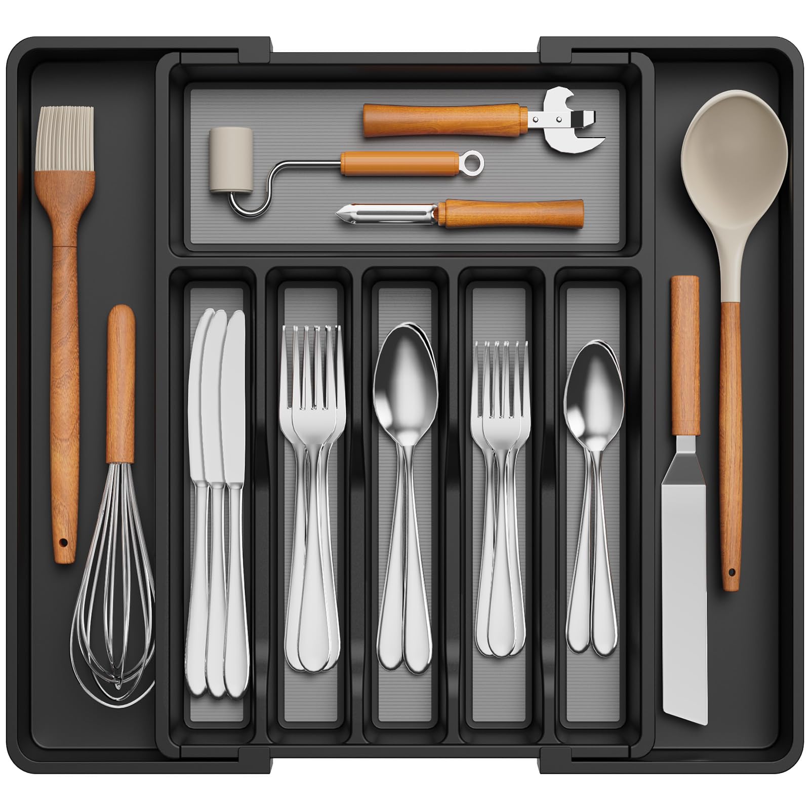 Extra Large Silverware Drawer Organizer