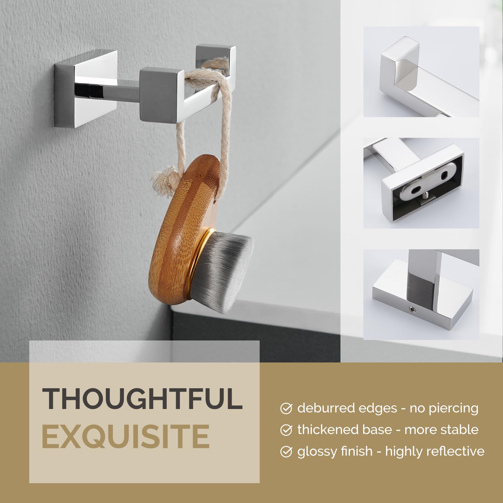 Bathroom Towel Double Hook