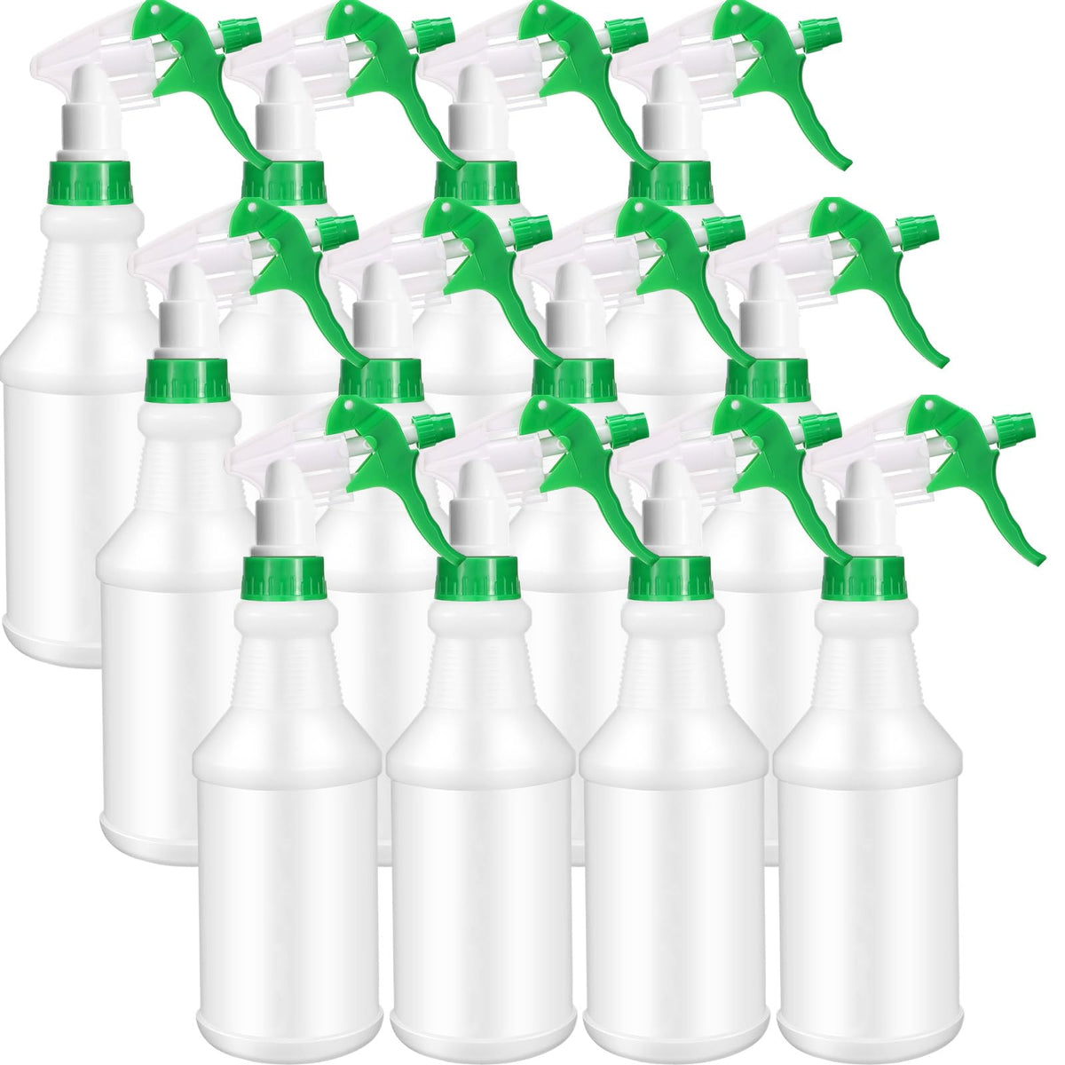 12 Pcs 16 Oz Plastic Spray Bottles (12 Count)