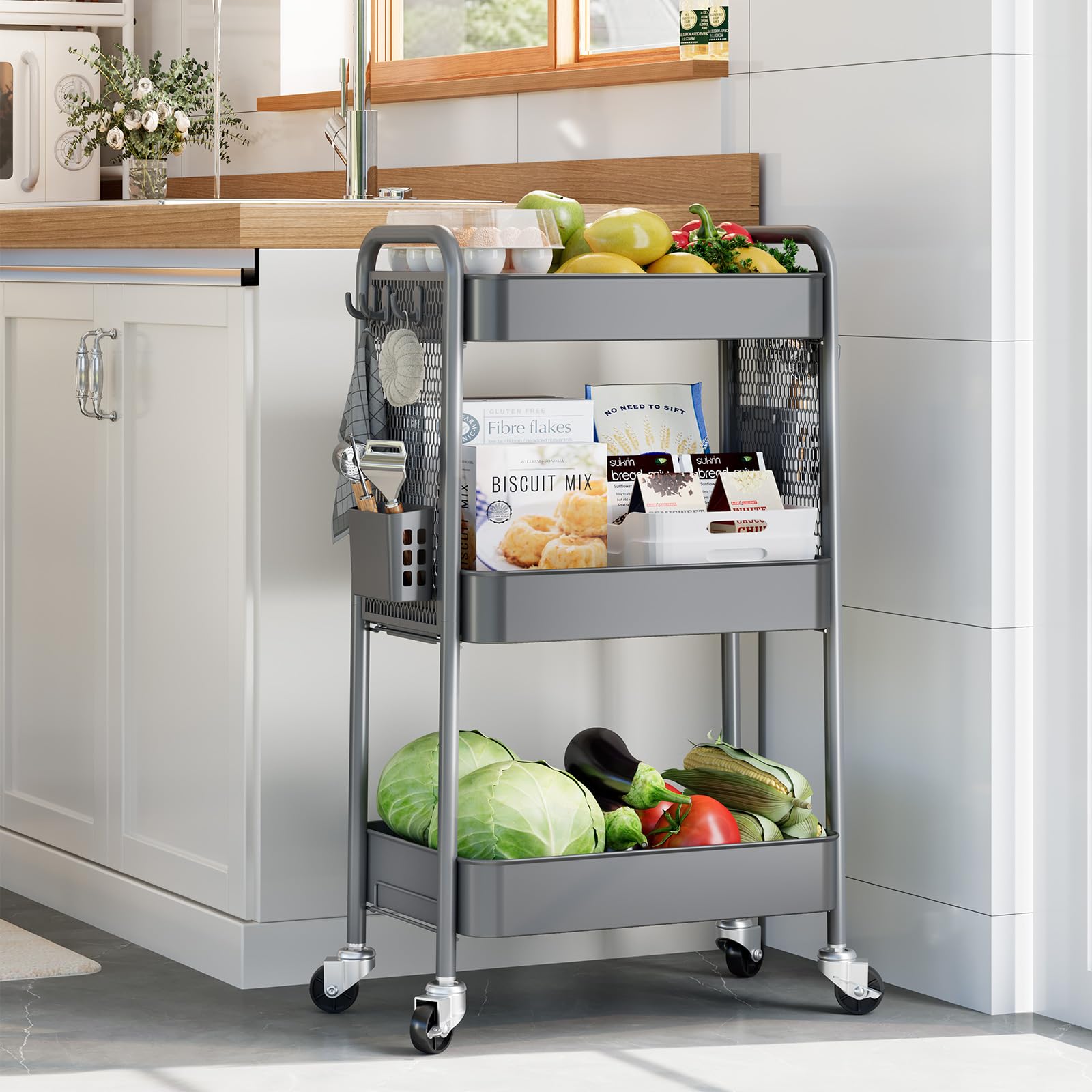 3 Tier Rolling Cart
