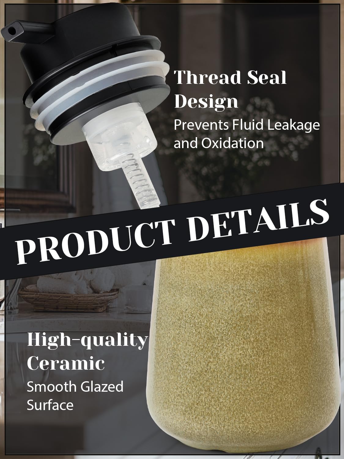 Ceramic Foaming Soap Dispenser