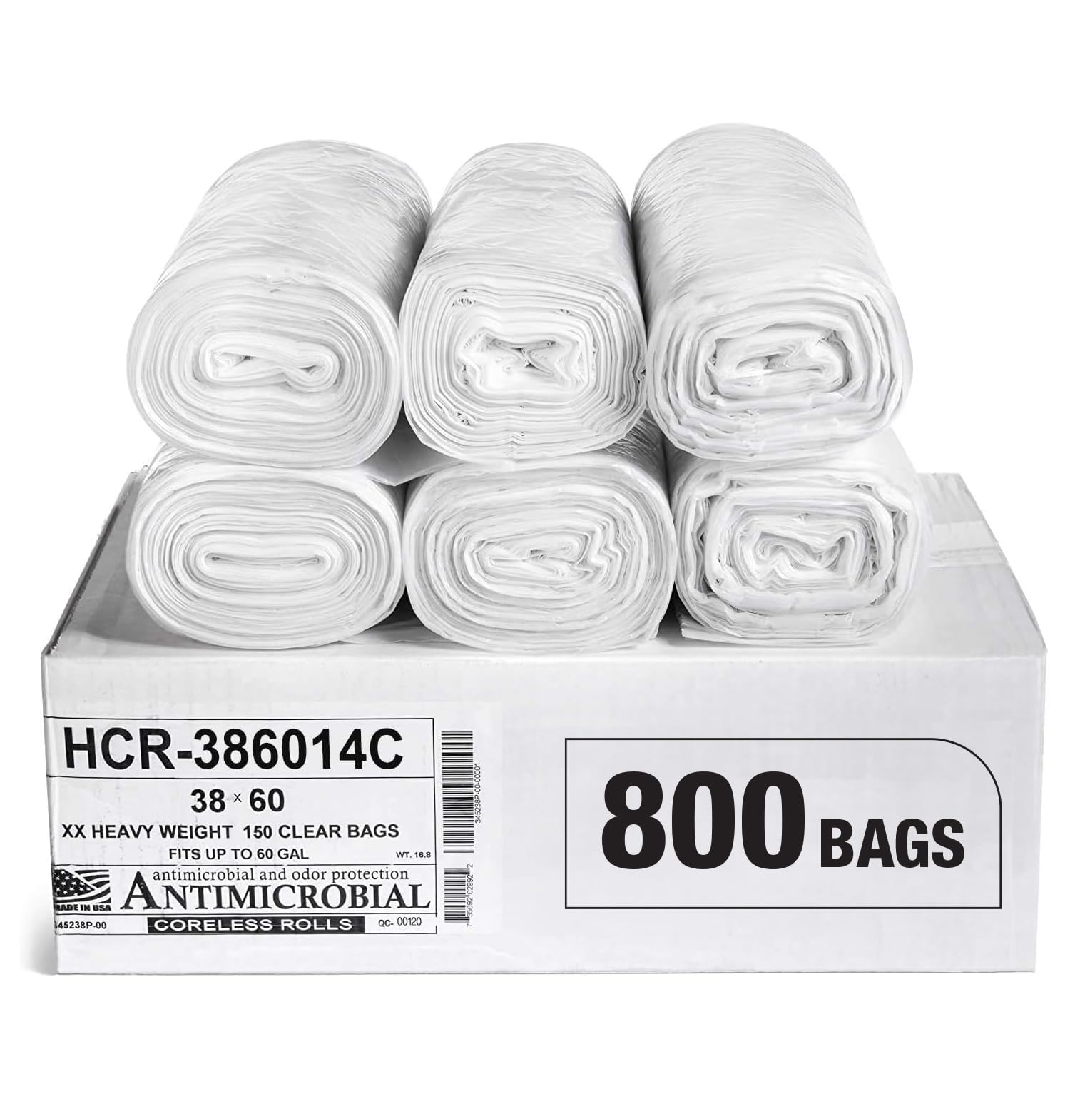High Density Trash Bags (800 Count)