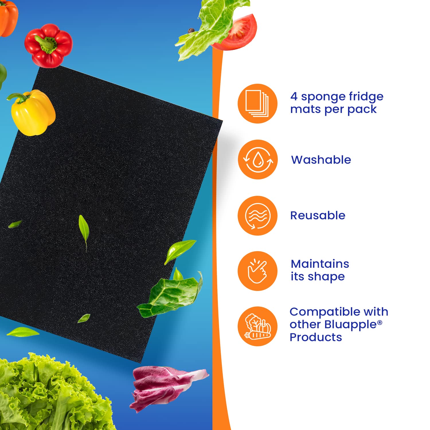 FreshMats Refrigerator Bin Liner (5 Sq Ft)