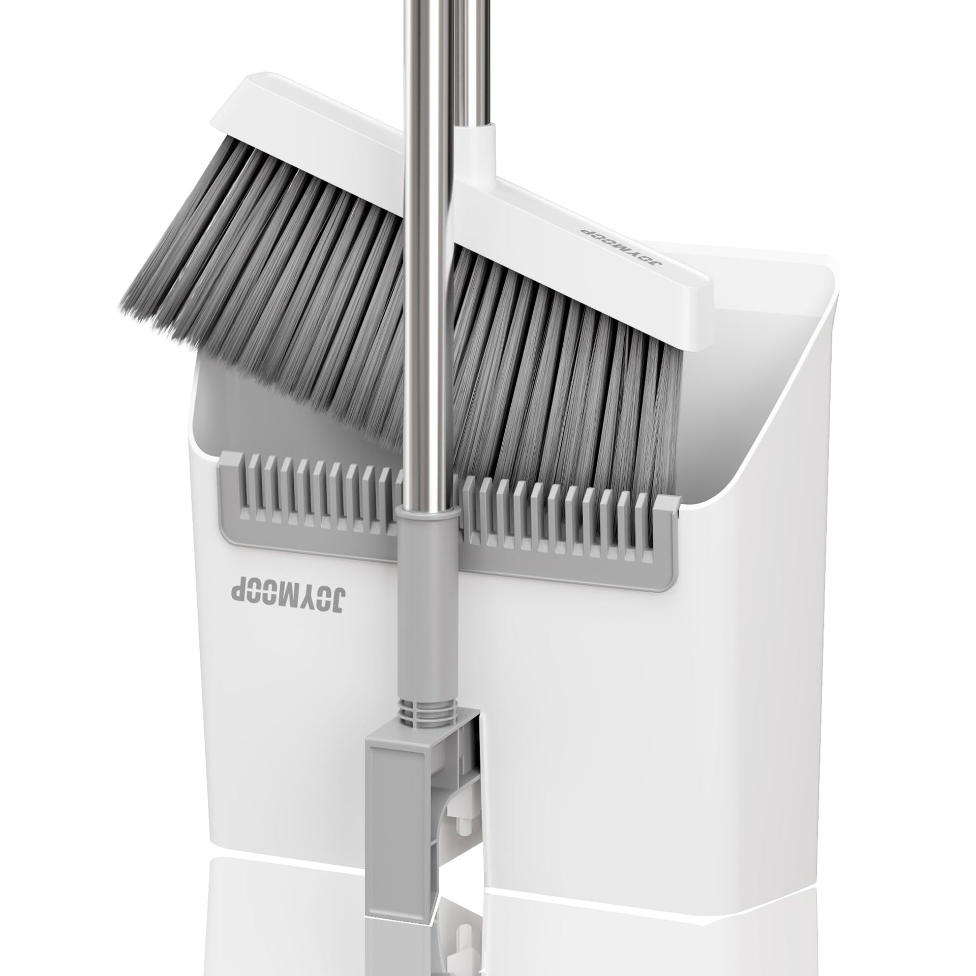 White Broom and Dustpan Set