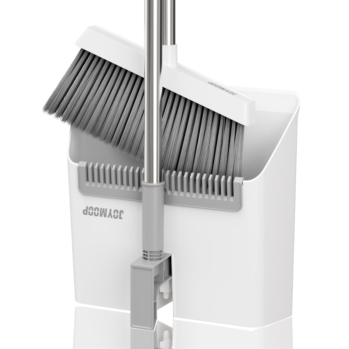White Broom and Dustpan Set