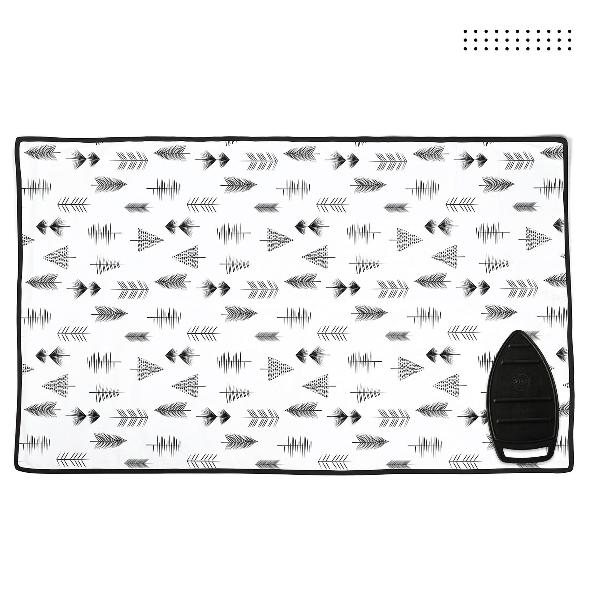 Ironing Mat Heat Resistant Pad 48"x28" Black Arrow