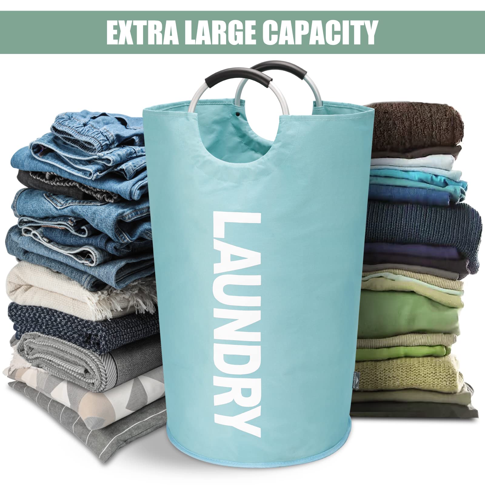 125L X Large Collapsible Washing Laundry Basket Bag - ModHome Supplies