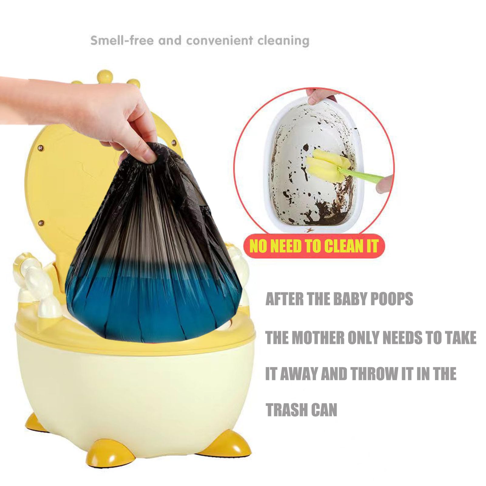 Potty Chair Liners with Elastic