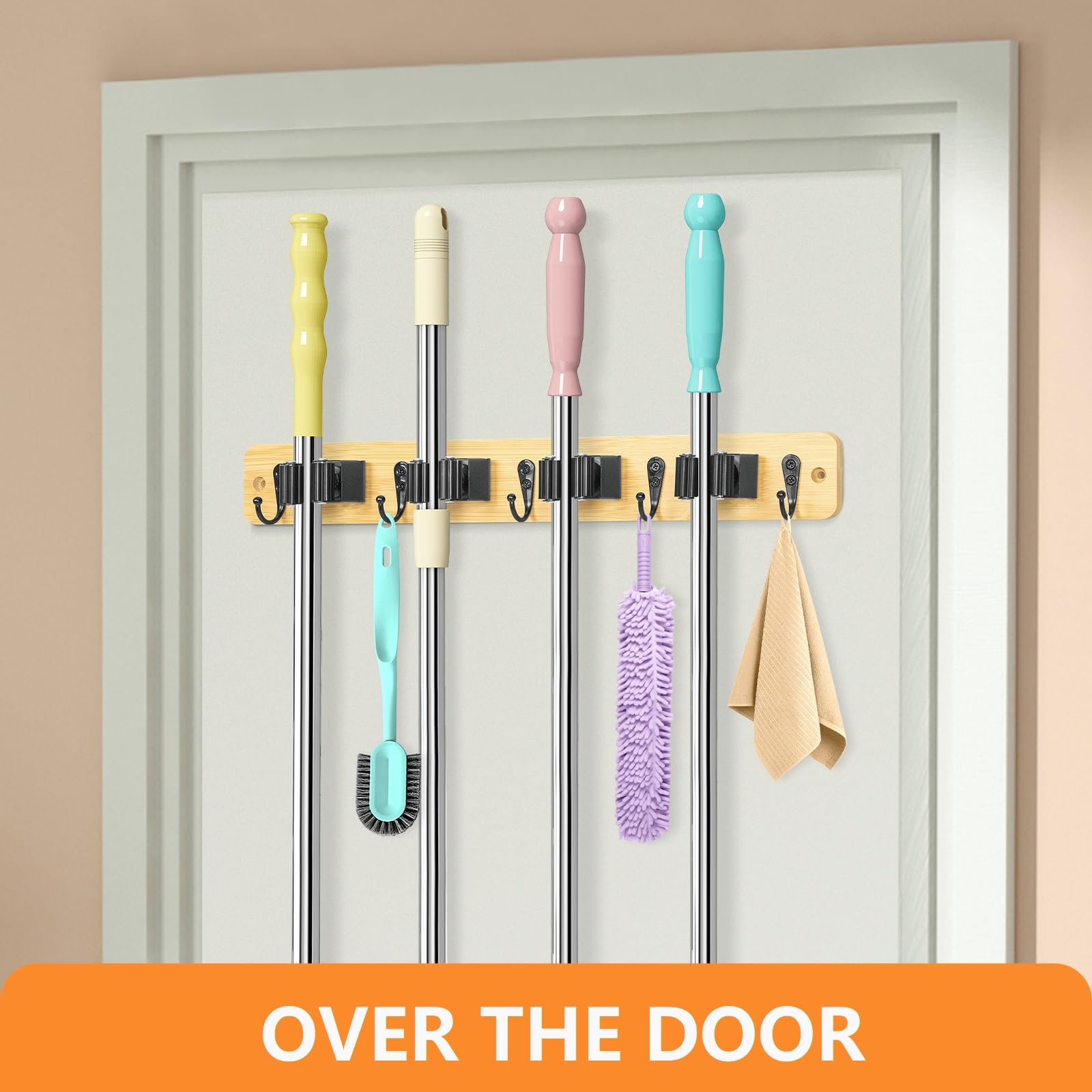Broom Holder Wall Mount