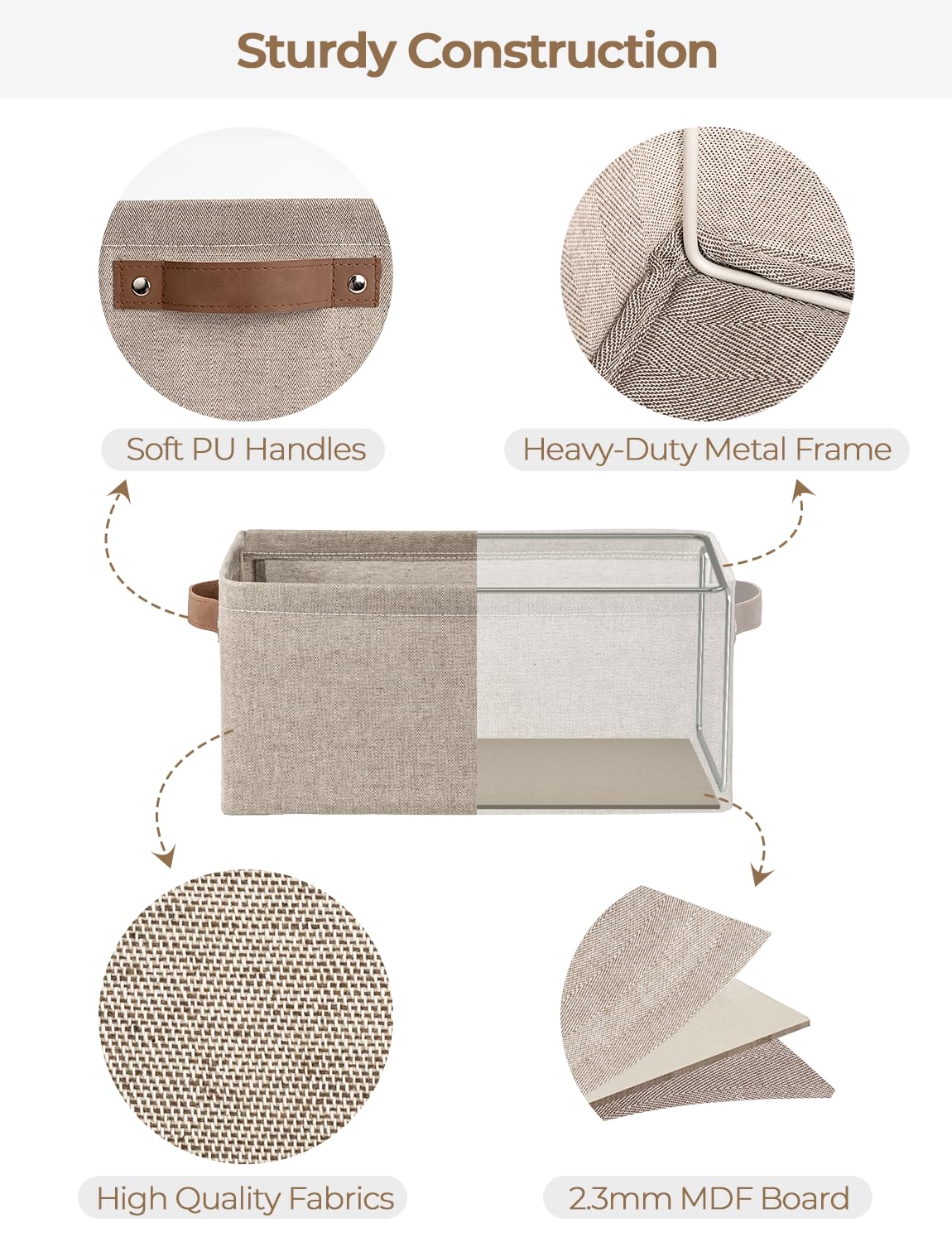 Narrow Storage Bins (2 Count)