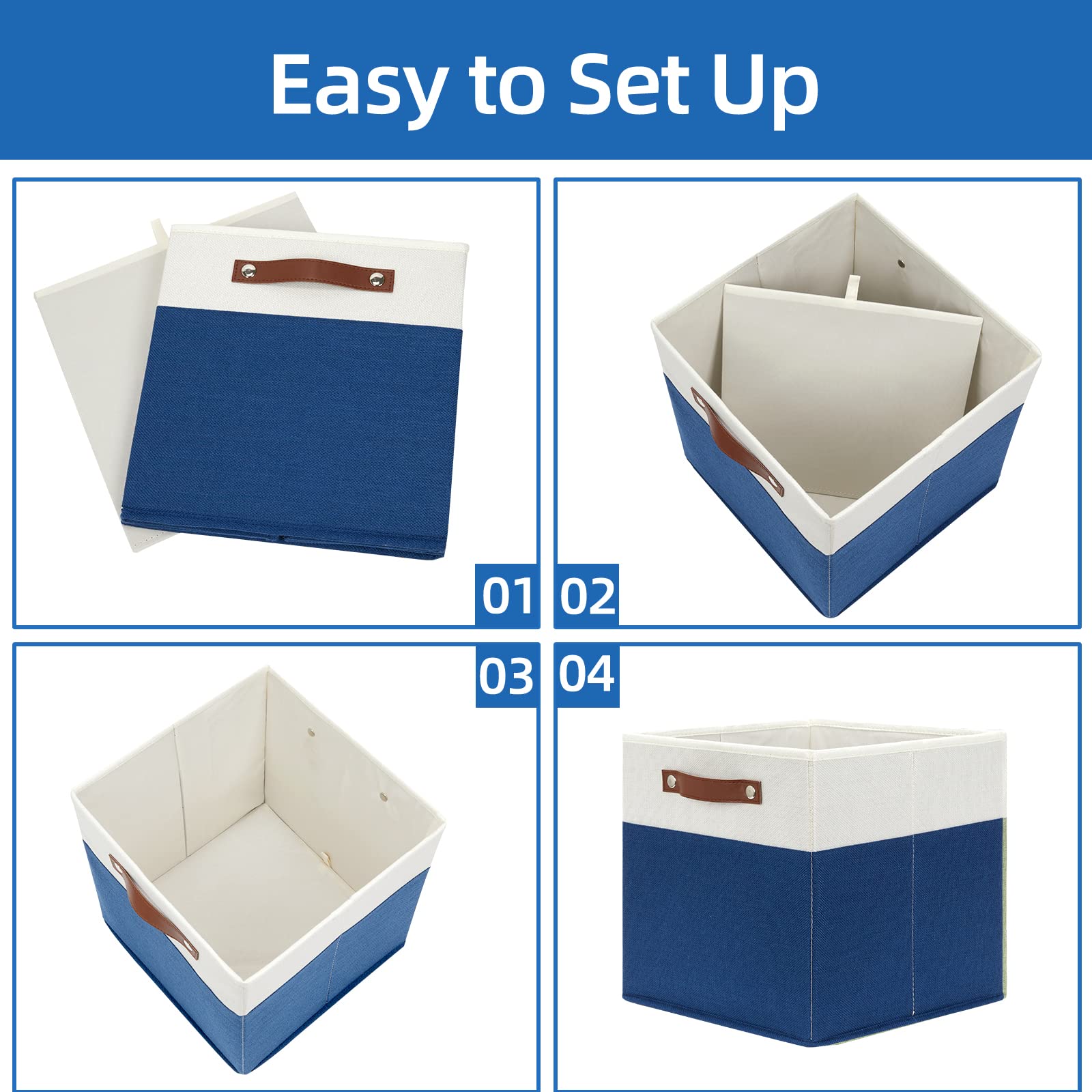 Collapsible Storage Boxes (4 Count)
