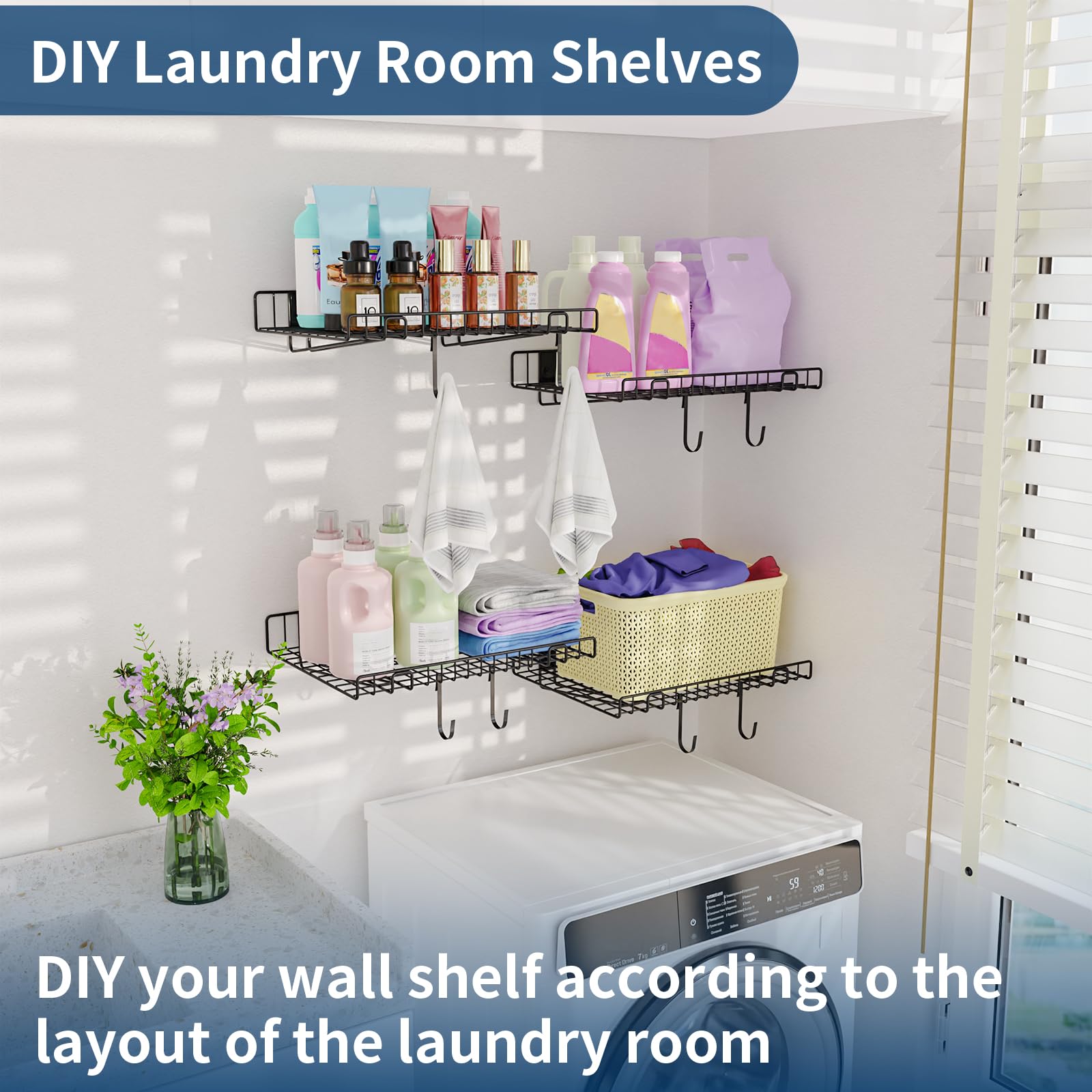 4 Pack Garage Wall Shelf (4 Count)