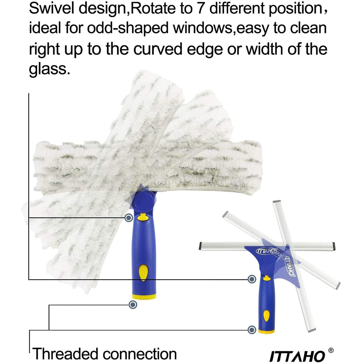 Window Washing Kit with Extension Pole
